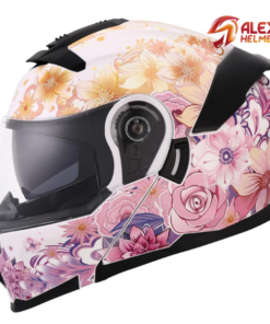 OUMURS Pink Modular Motorcycle Helmet